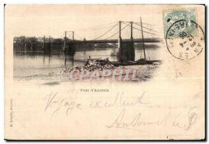 Ancenis - the Bridge - Old Postcard