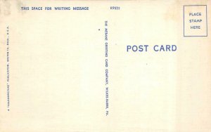 HONESDALE, Pennsylvania~PA   POST OFFICE  Wayne County  c1940's Linen Postcard