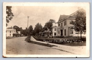 J87/ St Marys West Virginia RPPC Postcard c1910 Second St Residences 448