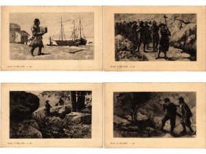 VICTOR HUGO WRITER Han D'Island 28 Vintage Postcards pre-1940 (L6574)