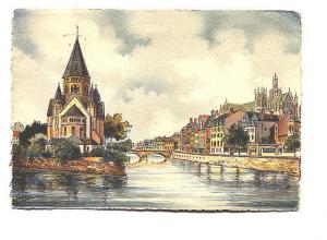 Barday - Artist, Bridge and Temple Moselle, Metz, France