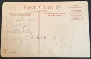 Postcard Unused writing on back “A Happy Birthday to You” Flowers LB