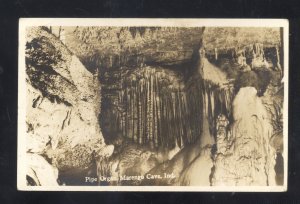 RPPC MARENGO CAVE INDIANA PIPE ORGANS INTERIOR REAL PHOTO POSTCARD