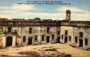 Florida St Augustine Castillo de San Marcos Chapel Of St Mark and Courtyard C...