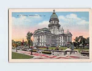 Postcard State Capitol, Springfield, Illinois