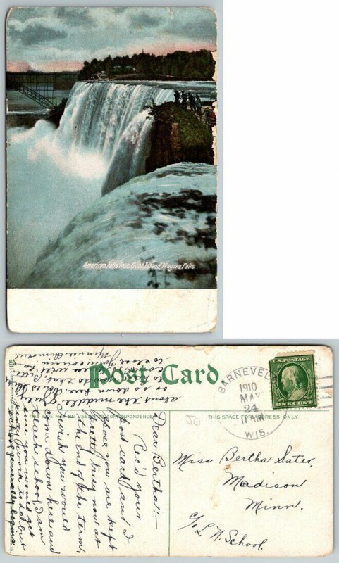 Vintage Set of 10 Niagara Falls Postcards Maid of Mist Terrapin Point Whirlpool