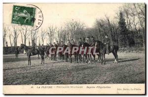 Old Postcard Horse Riding Equestrian La Fleche military academy Reprise d & #...