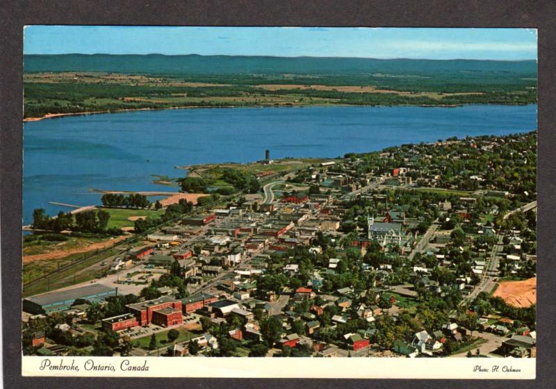 ON Aerial Pembroke Ontario Canada Carte Postale Postcard