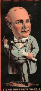 1880's Actor Stuart Robson As Mr. Bangle Stage Play Trade Card P4