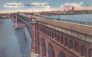 Eads Bridge Across The Mississippi At Saint Louis Missouri