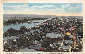 View Looking North from Miners Bank Building Wilkes-Barre, Pennsylvania PA s 