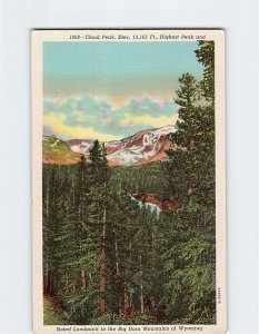 Postcard Cloud Peak in the Big Horn Mountains of Wyoming USA