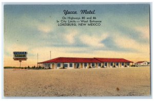 c1930's Yucca Motel Roadside Lordsburg New Mexico NM Unpoted Vintage Postcard
