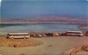 Autos Boulder Dam Highway 1940s Lakeview Point Roberts Buses Nevada 1651