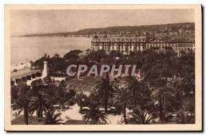 Postcard Old Nice e Jardin Albert I and the Theater de Verdure