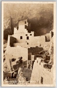 Speaker Chief Tower Cliff Palace Mesa Verde Nat'l Park CO RPPC Postcard A50