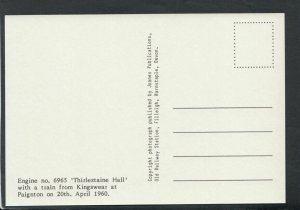 Railway Postcard - Engine No.6965 'Thirlestaine Hall' at Paignton  T8018