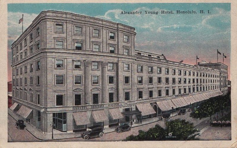 Postcard Alexander Young Hotel Honolulu Hawaii