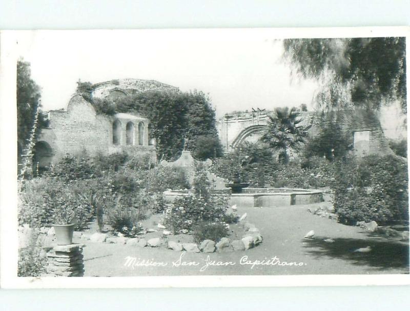 Pre-1950 rppc NICE VIEW San Juan Capistrano California CA W0351