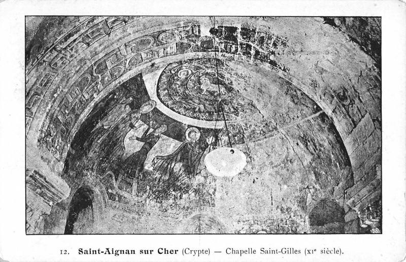 BF6374 chapelle saint gill saint aignan sur cher crypte france     France