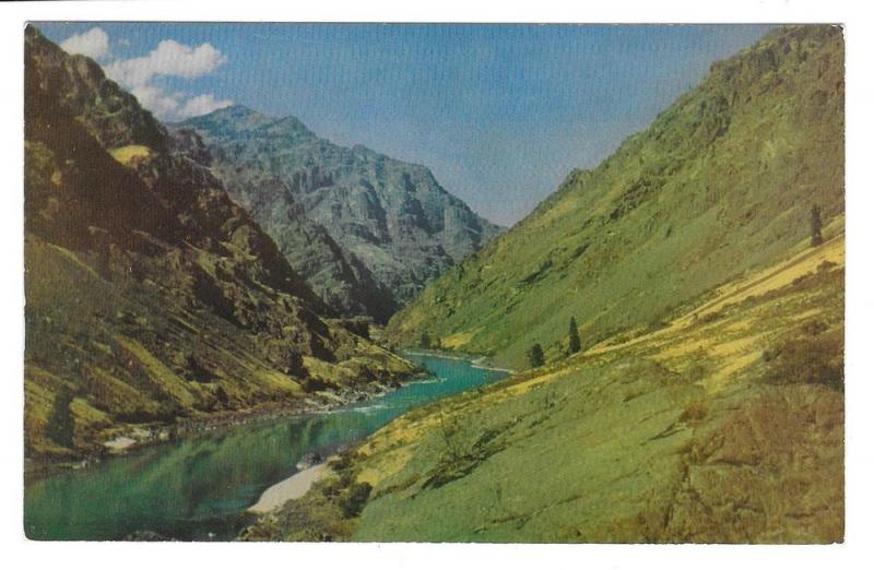 Idaho Hell's Canyon Gorge Snake River Vintage Postcard