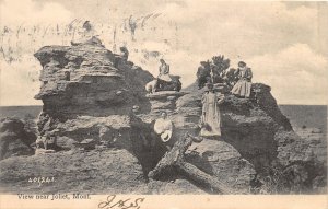 G84/ Joliet Montana Postcard 1908 Geology Rocks People