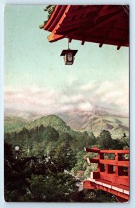 Nikko Mountains in early 'autumn seen from hotel JAPAN Postcard