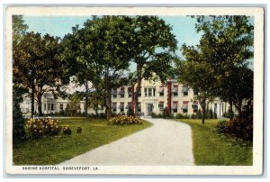 1947 Exterior View Shrine Hospital Building Shreveport Louisiana Posted Postcard