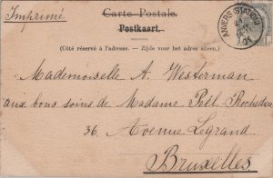 Belgium Anvers Porte de Malines Antwerp Vintage Postcard 04.35