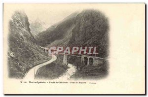 Old Postcard Hautes-Pyrénées Cauterets Route De Pont De Mayaba