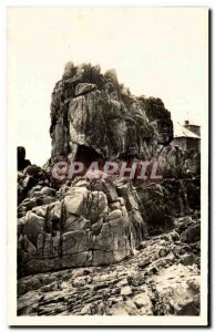 Old Postcard Ile De Brehat Rock Guersido