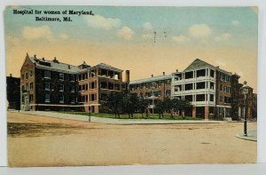 Baltimore Md Hospital For Women of Maryland 1916 to Pleasant Valley Postcard M20