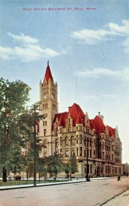 ST PAUL MINNESOTA~POST OFFICE BUILDING~1910s POSTCARD