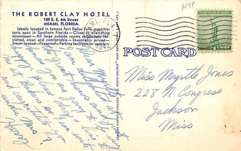 Robert Clay Historical Fort Dallas Miami FL