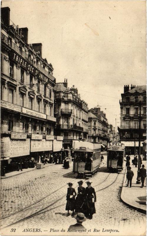 CPA ANGERS - Place du Ralliement et Rue Lenepveu (296725)