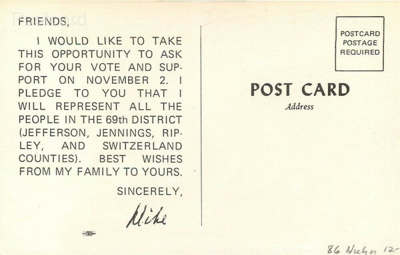 IN, Indiana, Democrat for State Representative, Michael R. Marshall