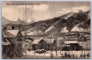 K44/ Hamilton Montana Postcard c1910 Bitter Root Mountains Homes 341