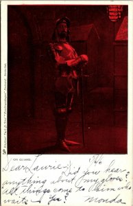 Vtg On Guard Rembrandesque Series 1904 Raphael Tuck Art Postcard 