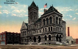 Pennsylvania Williamsport Post Office Curteich