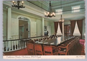 Confederation Chamber, Province House, Charlottetown, PEI, 1972 Chrome Postcard