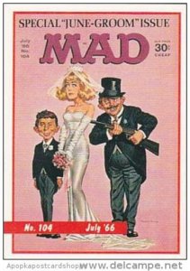 Lime Rock Trade Card Mad Magazine Cover Issue No 104 July 1966