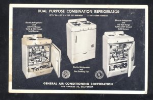 RPPC GENERAL AIR CONDITIONINT CORPORATION REFRIGERATIO POSTCARD SIOUX CITY IA.