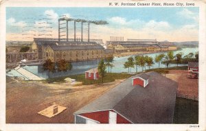 N W Portland Cement Plant Mason City Iowa 1941 postcard