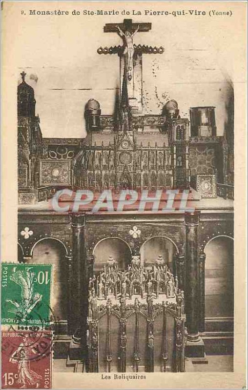 Old Postcard Monastery of St. Mary of Peter Vire Yonne Keepsakes