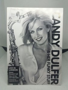 Candy Dulfer Live in London Queen Elizabeth Hall Vtg Promotional Postcard 1990s