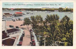 Panorama Lake Worth Royal Poinciana Hotel Palm Beach Florida 1920s postcard