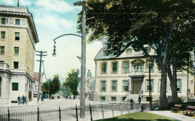 Vintage Naval Training Station Newport. R. I. P163 