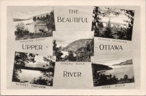 Beautiful Upper Ottawa River Ontario ON Malins Point Petawawa PECO Postcard H39