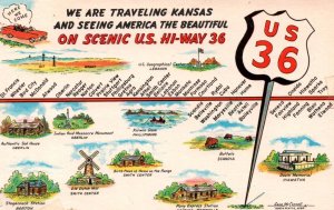 Kansas - Travel on Scenic U.S. Hi-Way 36 - in 1986