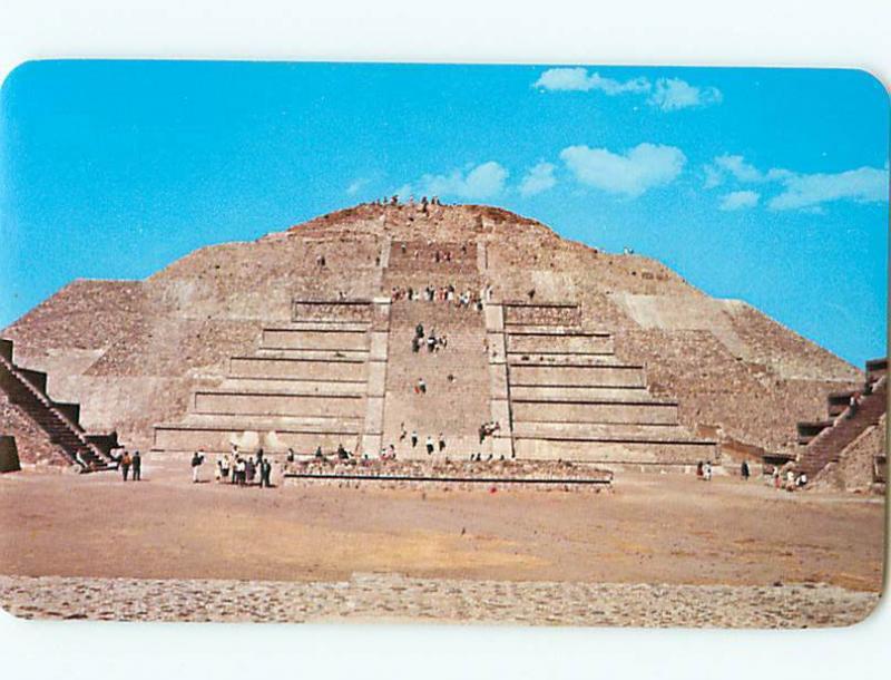 San Juan Teotihuacan Mexico Plaza Pyramid to the Moon   Postcard # 5750